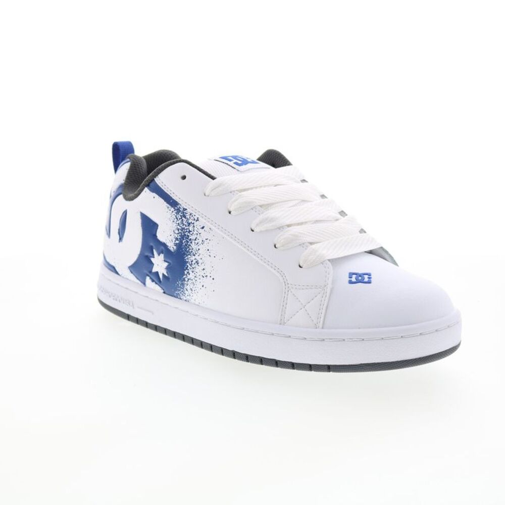 DC Mens Court Graffik White Shoes (NWT) - Picture 2 of 7